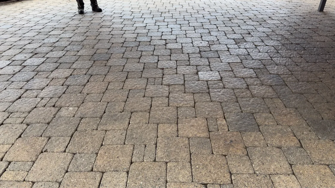 Restored paver stones after professional power washing in Waterloo Region — D&D Home Services